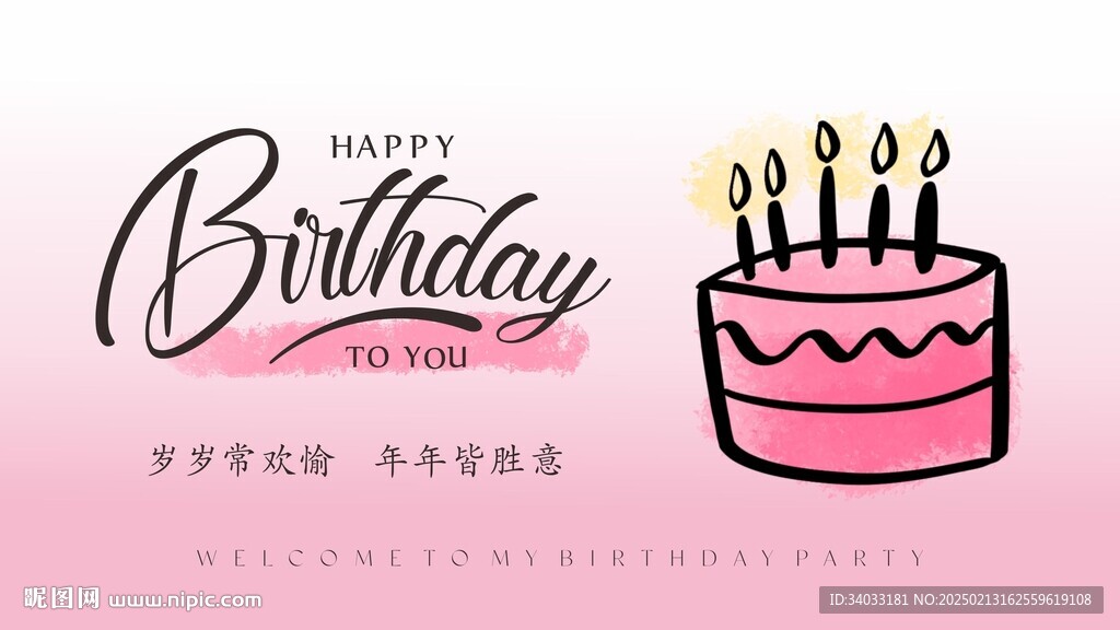 生日快乐海报