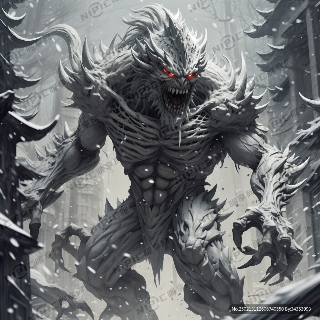 人类变成的怪物 身高两米