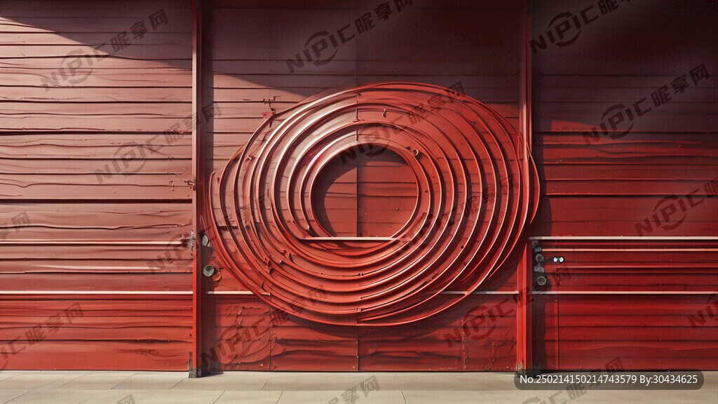 红色波浪板门头牌子