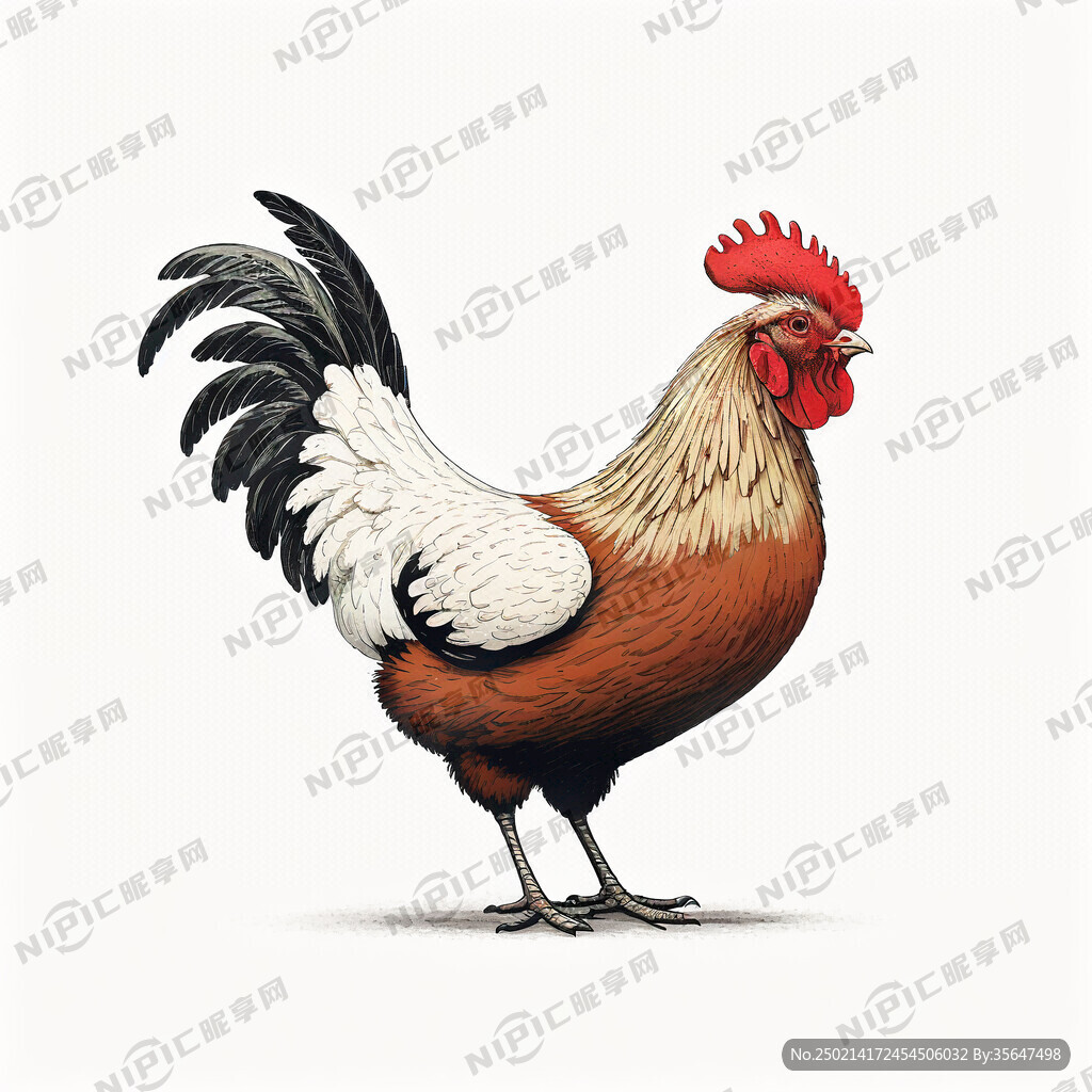 一只鸡简笔画