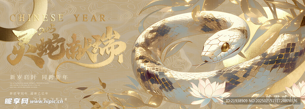 蛇年展板
