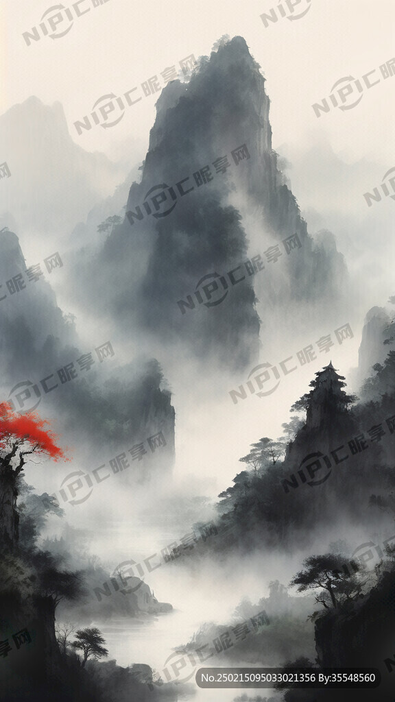 仙家堂口山水画高清