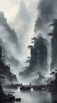 古风仙境供奉，梦幻仙境，高清