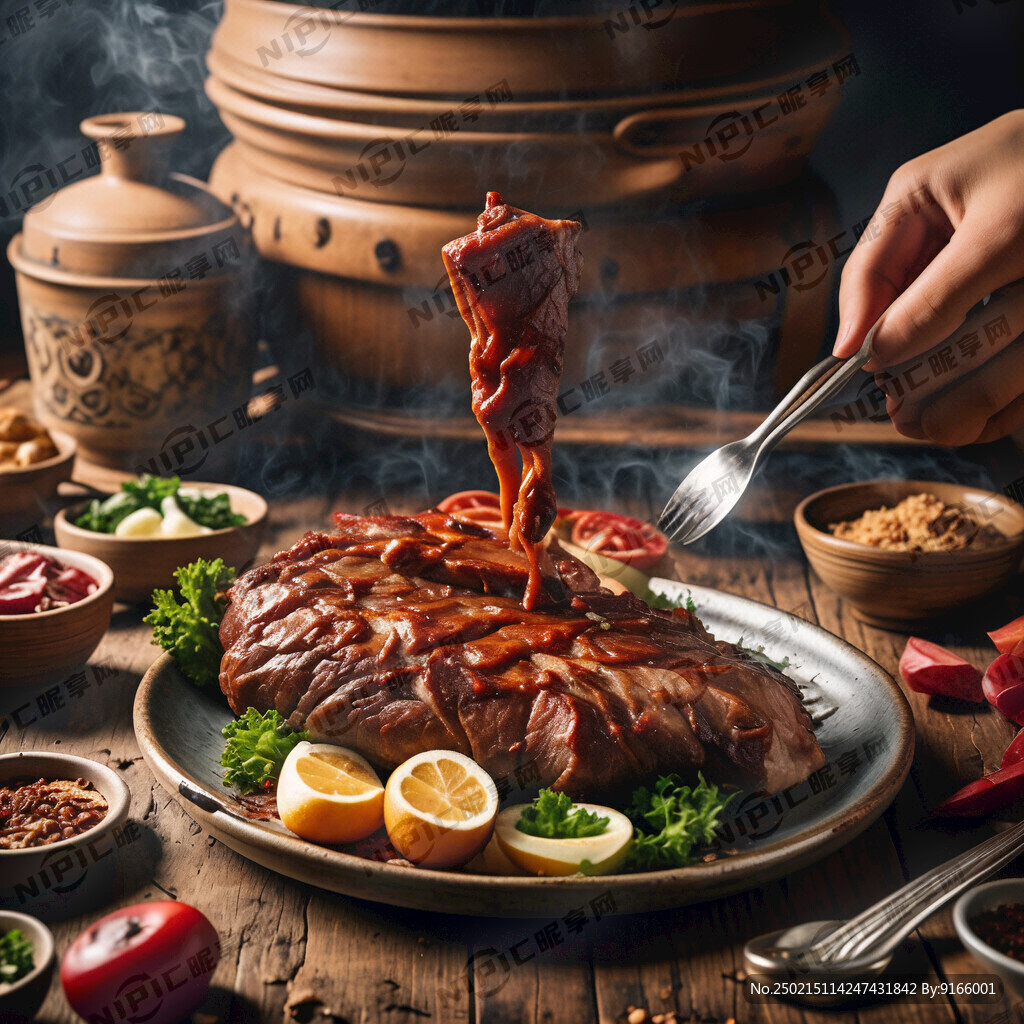 一张嘴吃烤肉