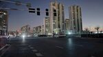 夜幕降临街景