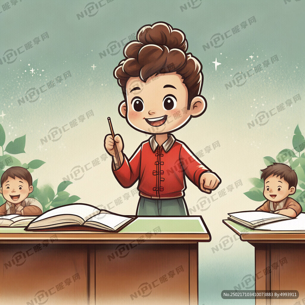 设计一个徽标主题屈老师小课桌