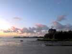 海滩黄昏风景