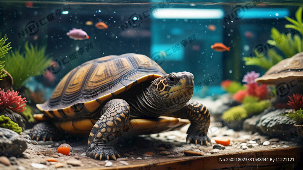 水族馆龟的宣传图片