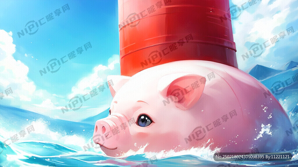 白色背景猪鼻龟宣传画