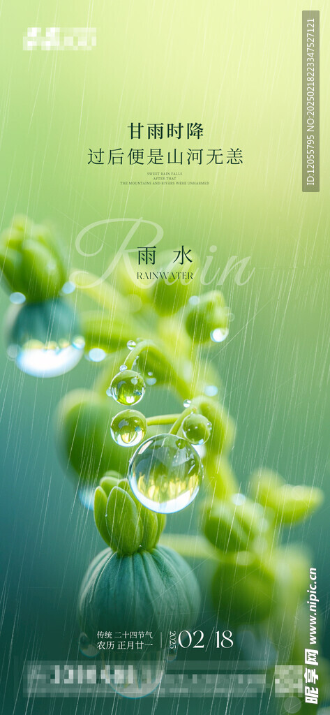 雨水海报