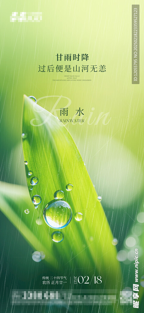 雨水海报