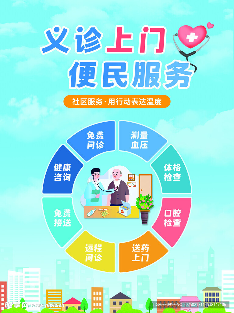 义诊上门海报