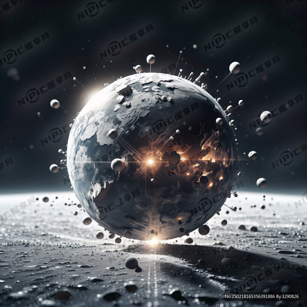 粒子 科技 白底