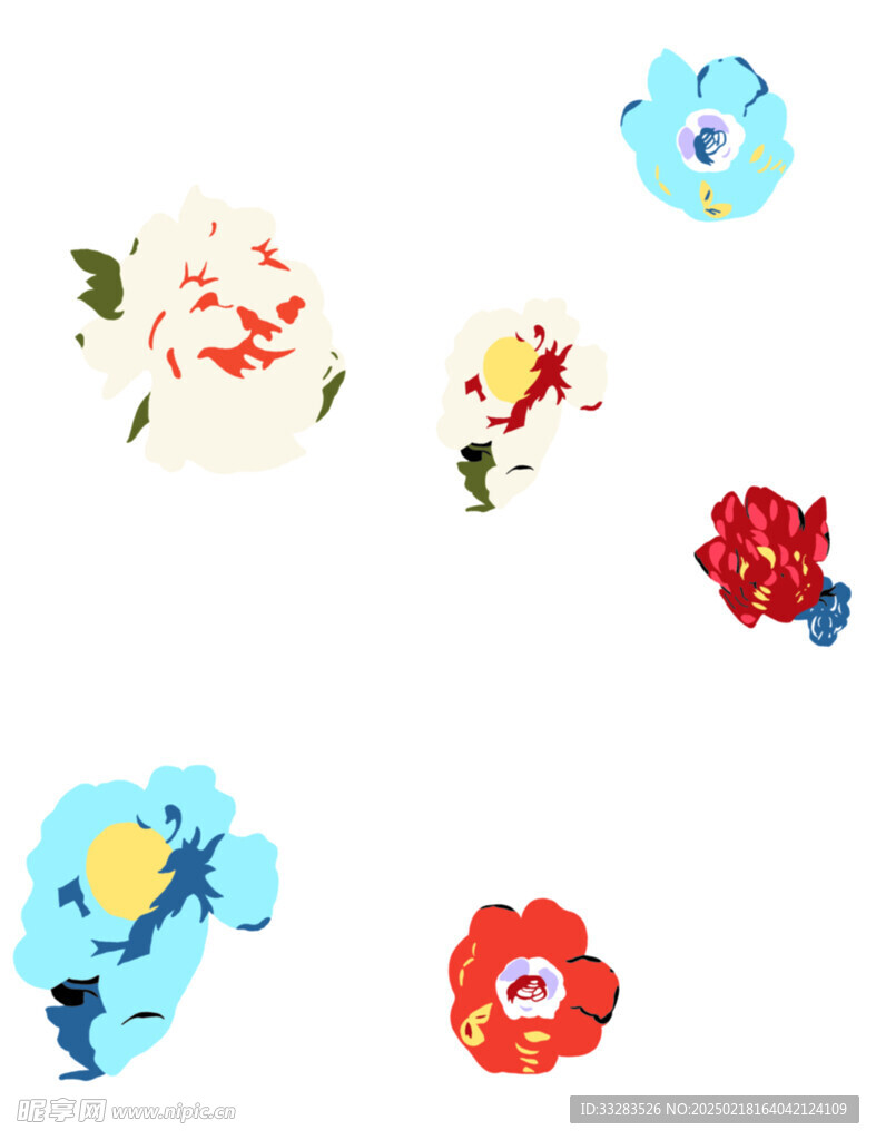 手绘花