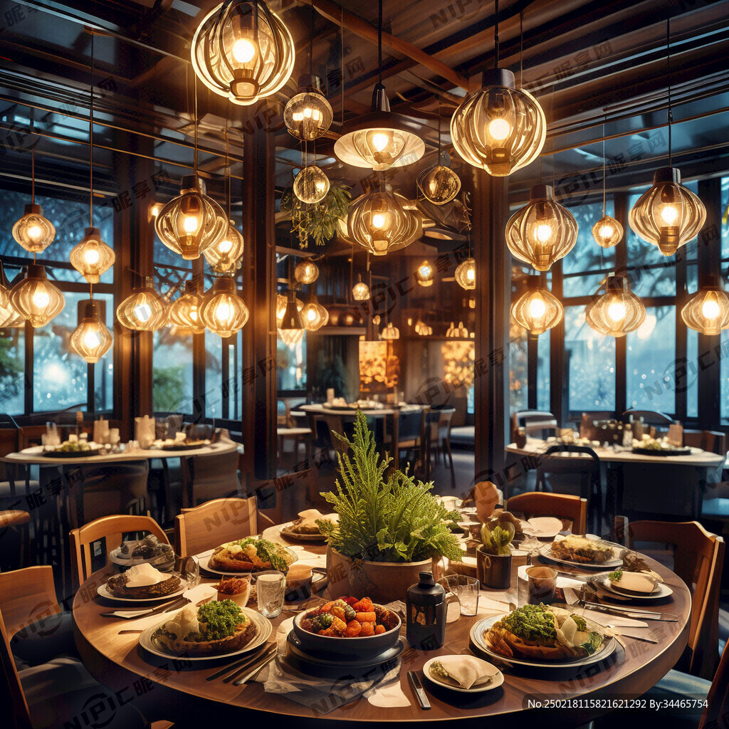 餐饮灯箱 内有包厢