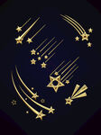 金属质感星星元素