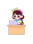 设计师形象设计加班元素