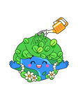 植树节环保概念绿色地球元素