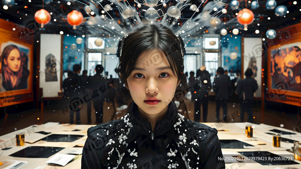 女摄影家协会摄影大展背景图
