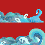 波浪线条底纹