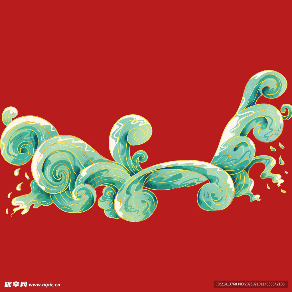波浪线条底纹