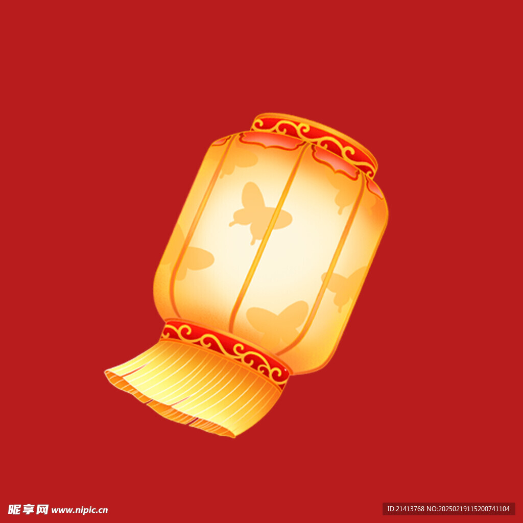 手绘花灯灯笼