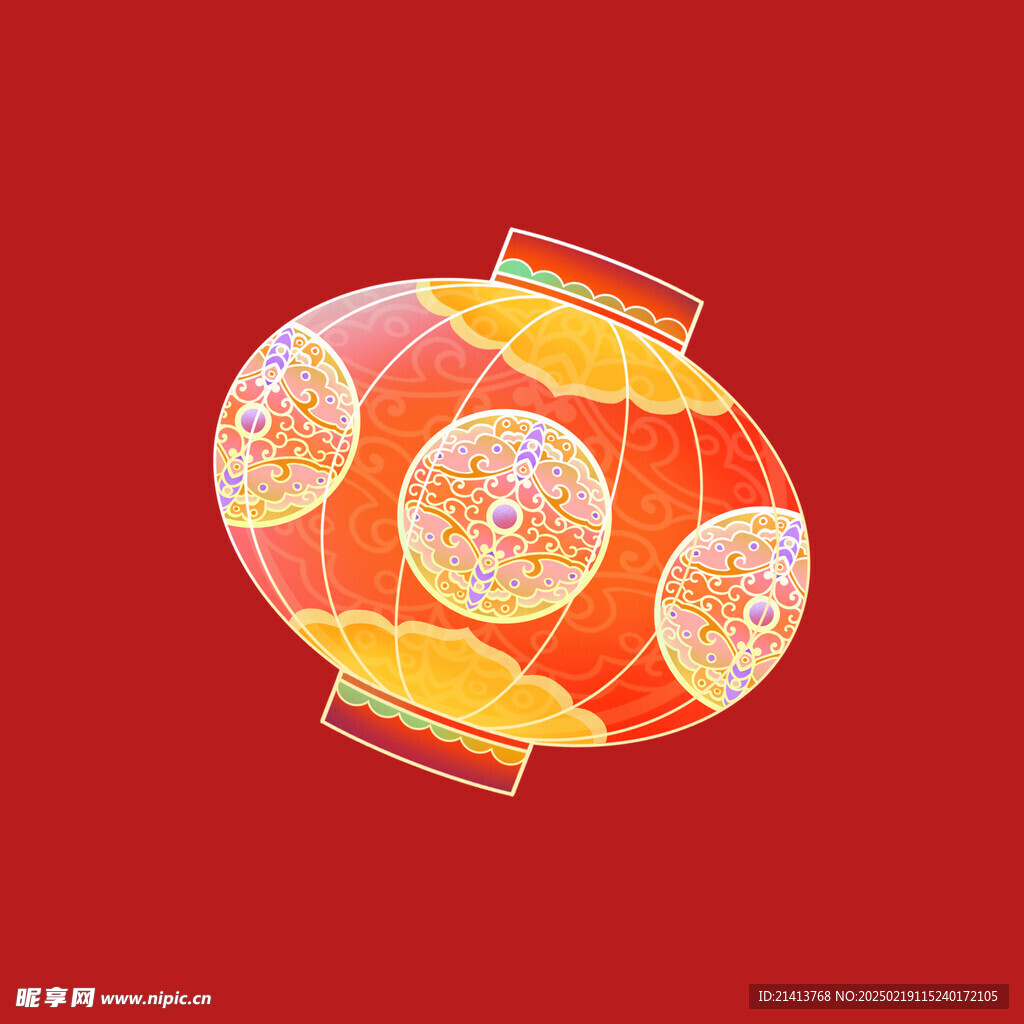 手绘花灯灯笼 