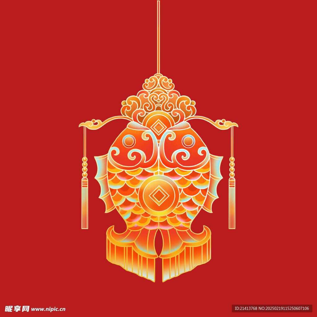 手绘花灯灯笼