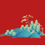 国潮古风山水