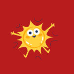 卡通太阳