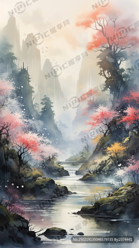 奇幻森林 留白