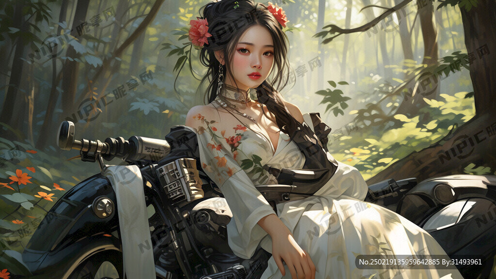 机车美女 要漂亮的
