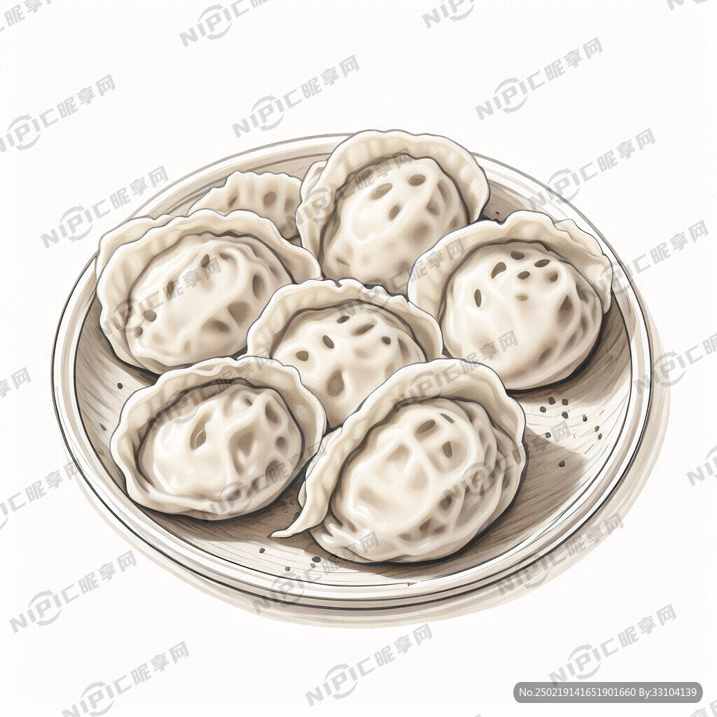 饺子简笔画