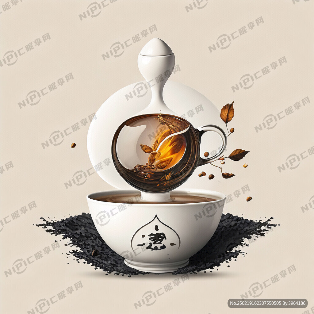 茶叶商标简洁符合现代风格图案