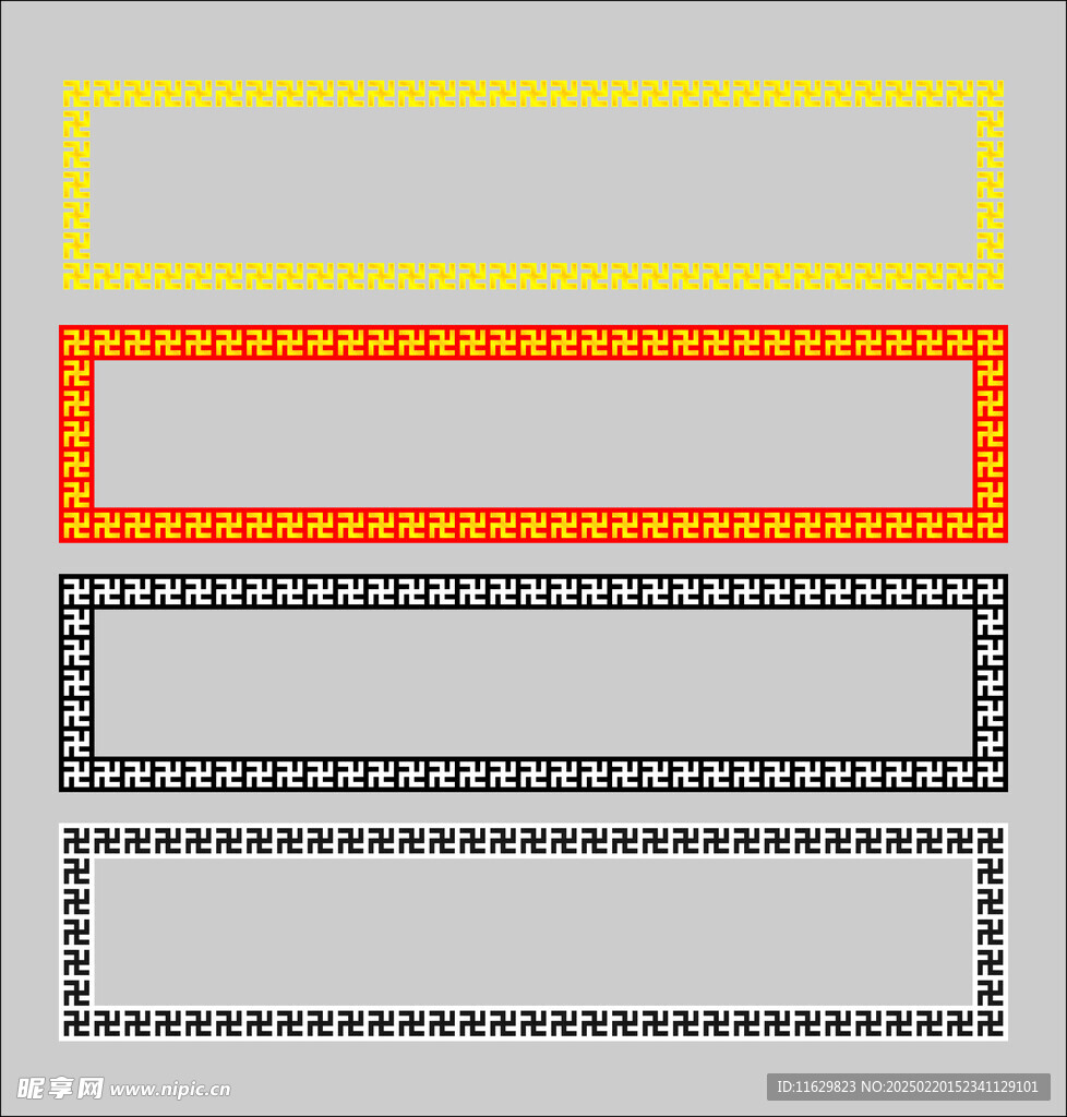 万字符花边矢量图