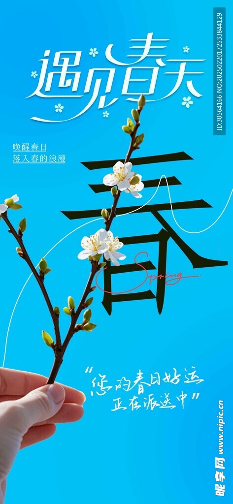 春季你好日常活动海报