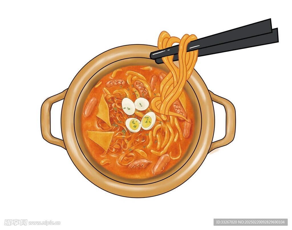 泡面插画 