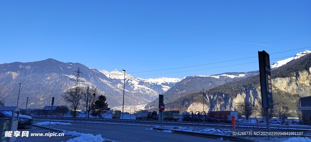 瑞士雪山