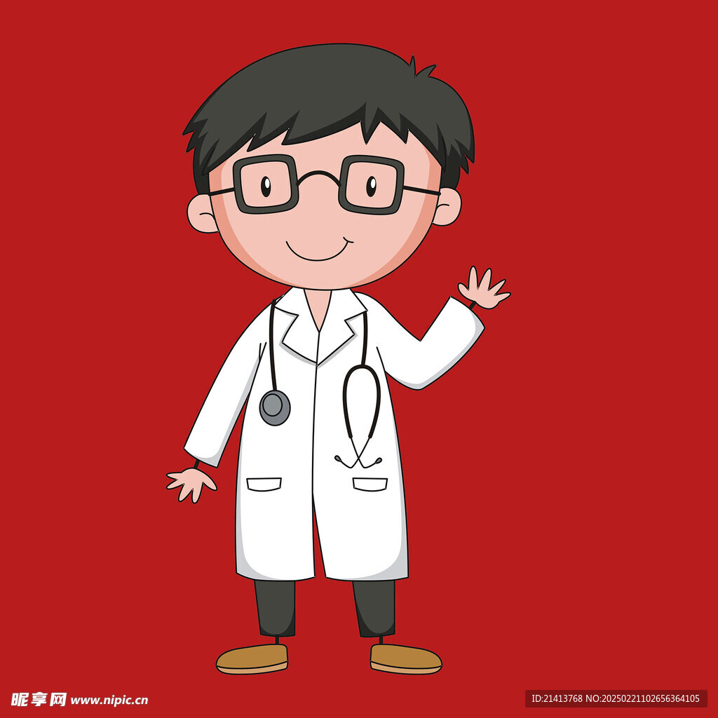 手绘医生护士