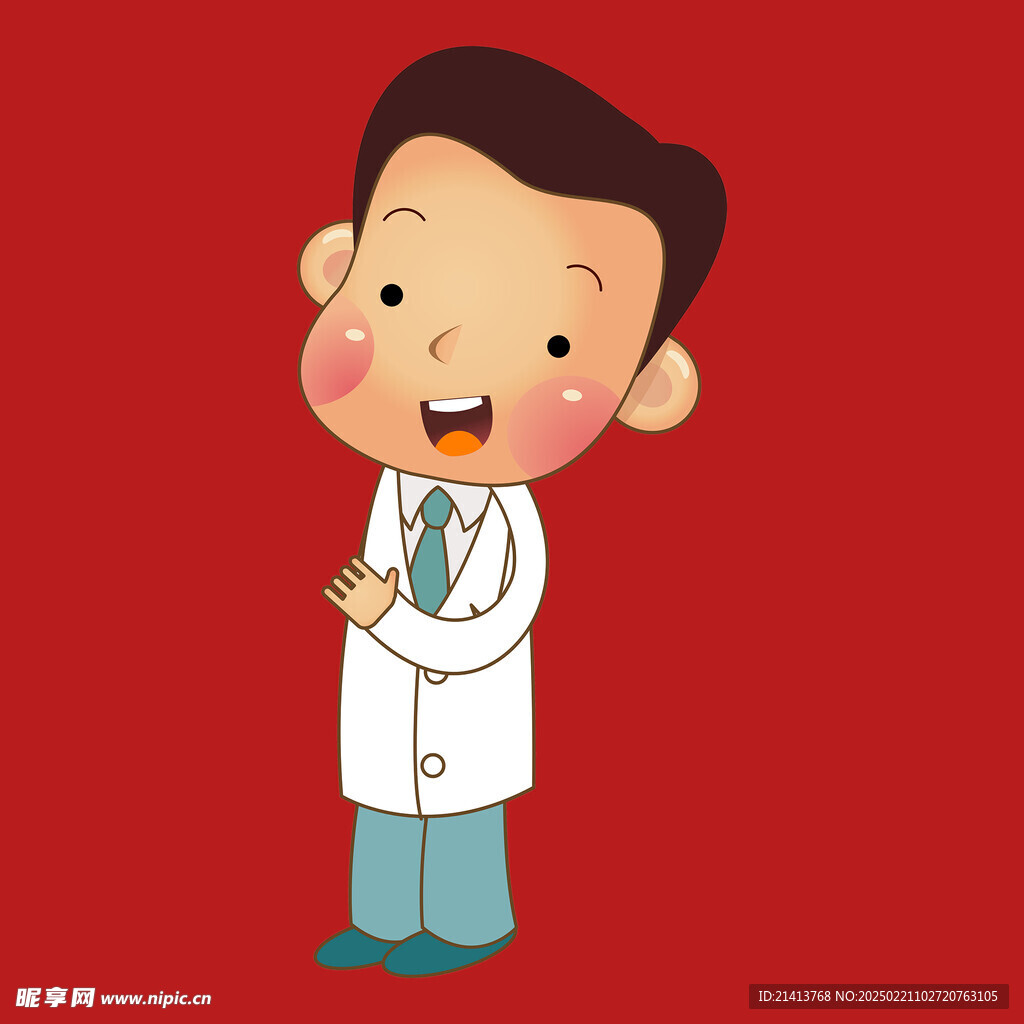 手绘医生护士