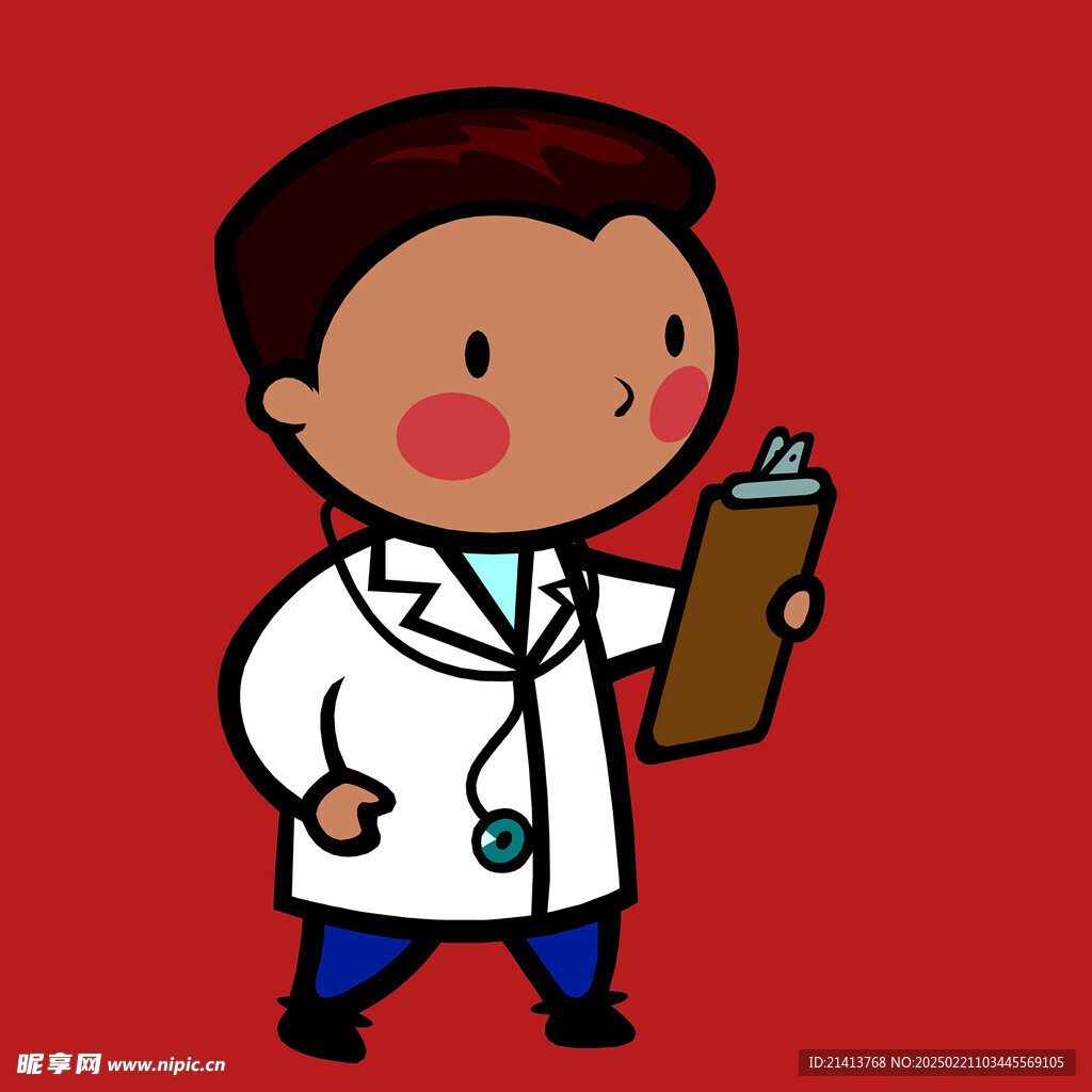 手绘医生护士