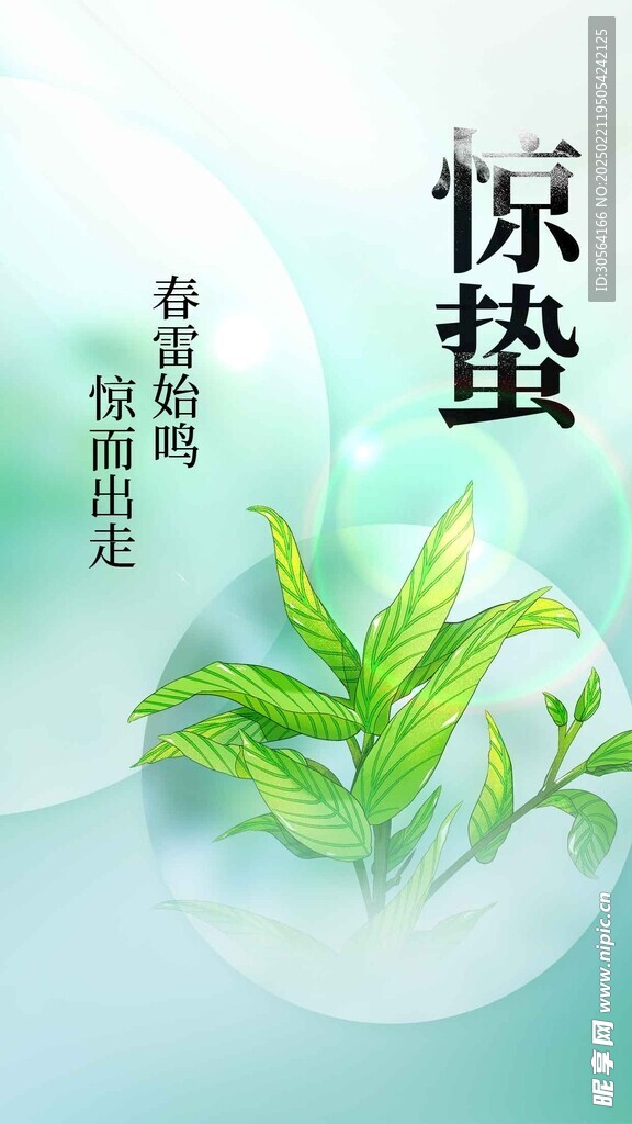 惊蛰节气传统活动海报