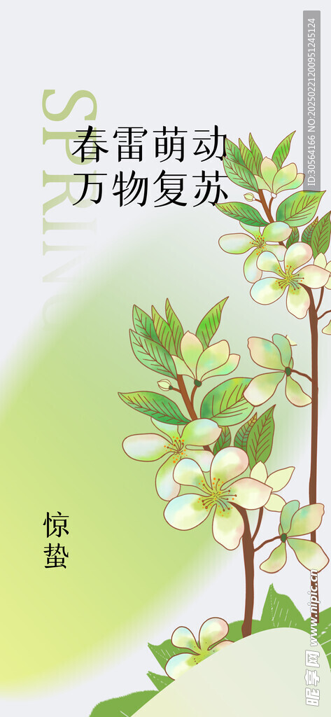 惊蛰节气传统活动海报