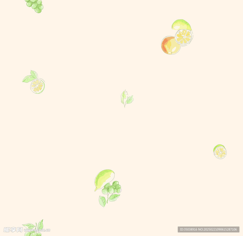 手绘水果