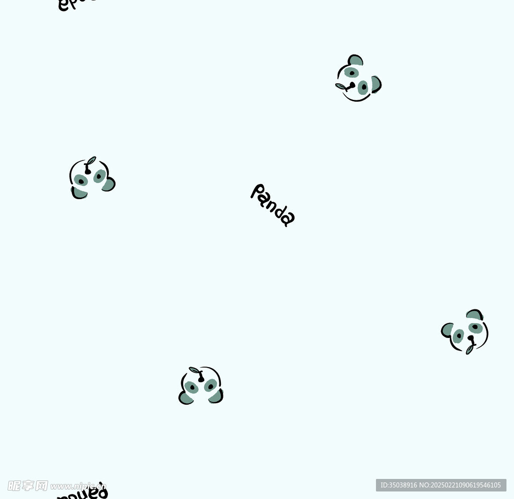 卡通熊猫