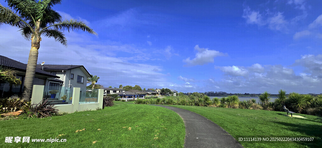 奥克兰海边小镇风景