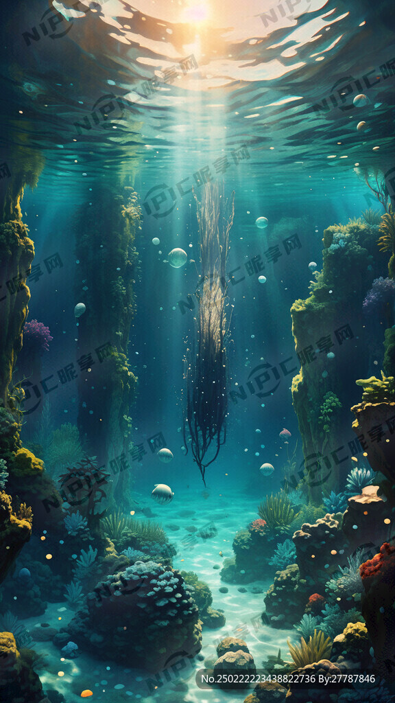 海底世界阳光照射幽然若梦