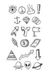 素描手绘潮流卡通元素
