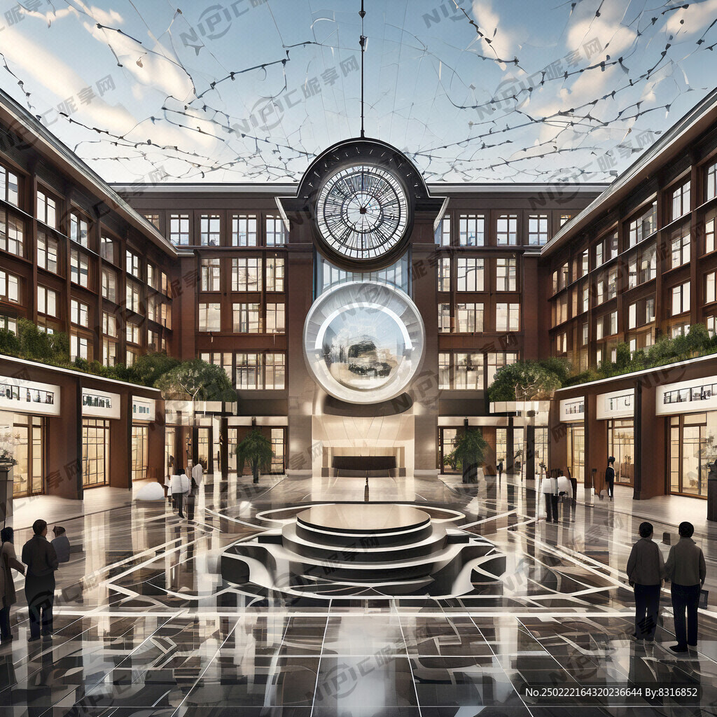 学校接待大厅效果图