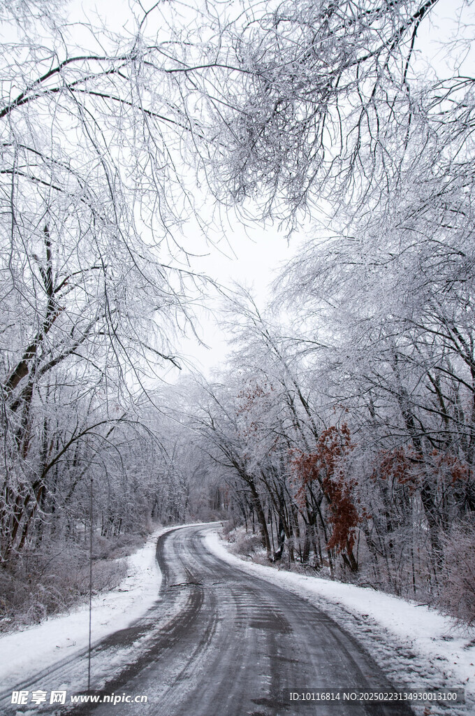 雪天公路